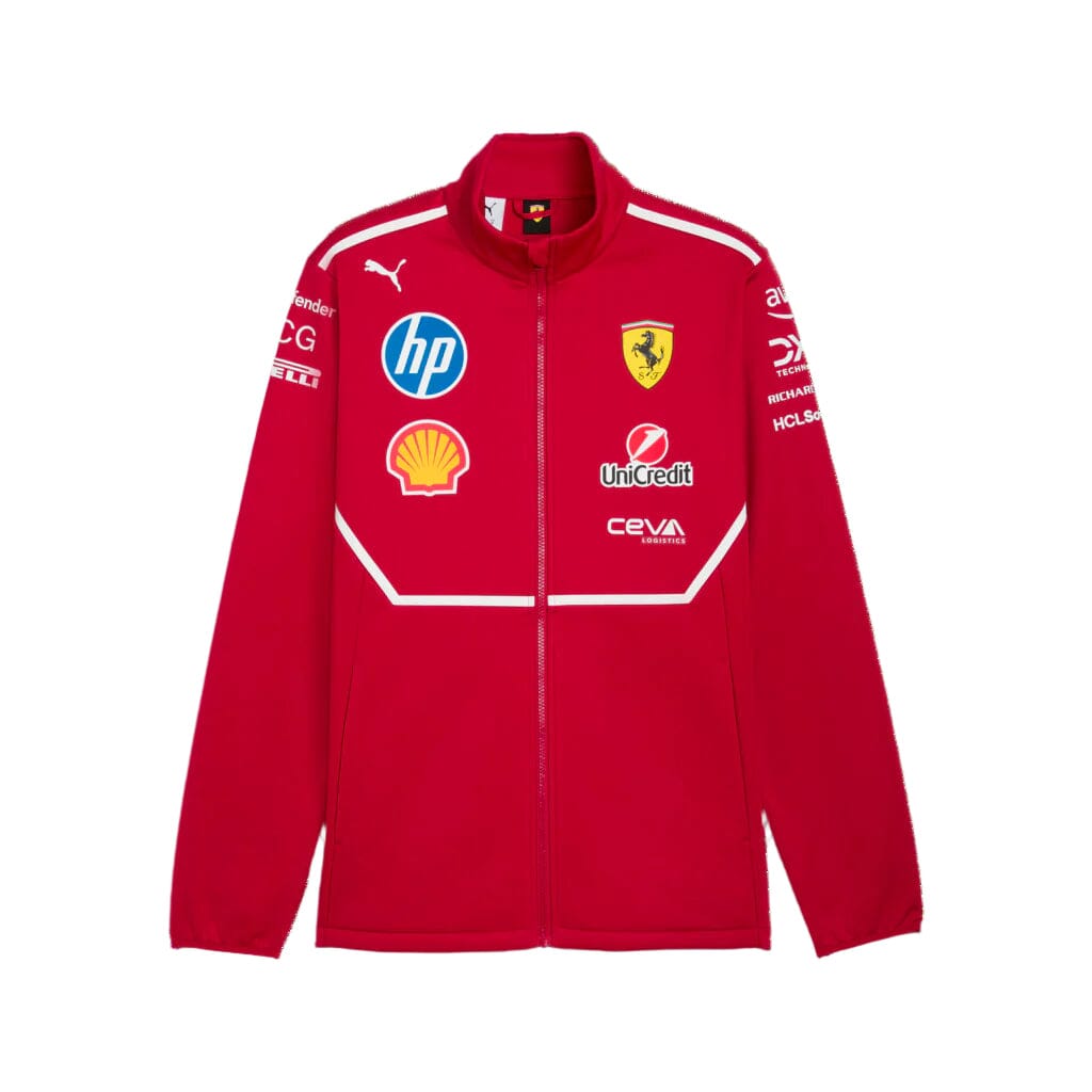 Scuderia Ferrari F1 2025 Team Softshell Jacket - Dark Cherry
