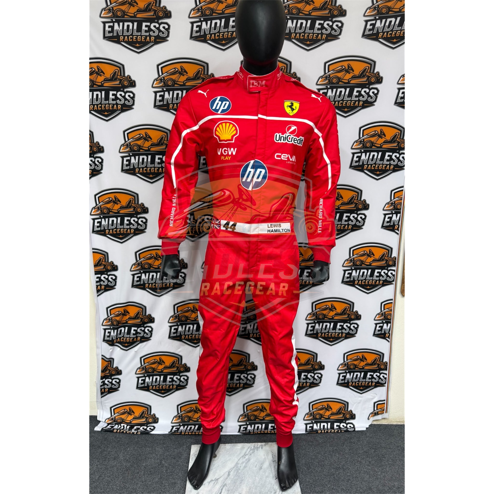 2025 Charles Leclerc Scuderia Ferrari HP F1 Replica Race Suit Endless Racewear
