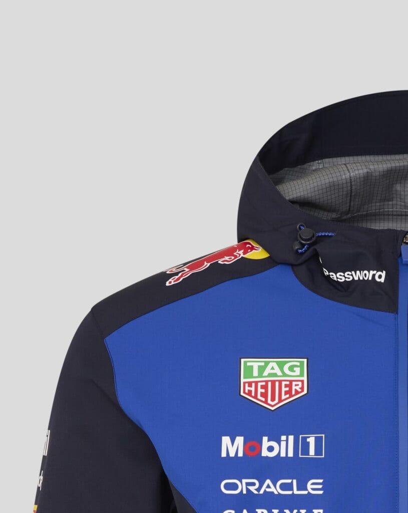 Red Bull Racing F1 2026 Team Rain Jacket - Blue/Navy
