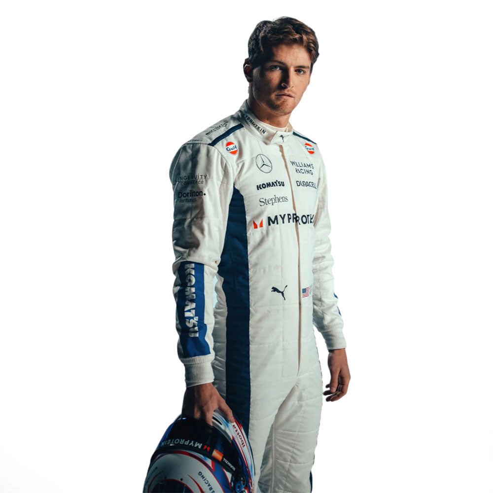2024 Alex Albon Logan Sargeant Williams F1 Team Race Suit Endless Racewear