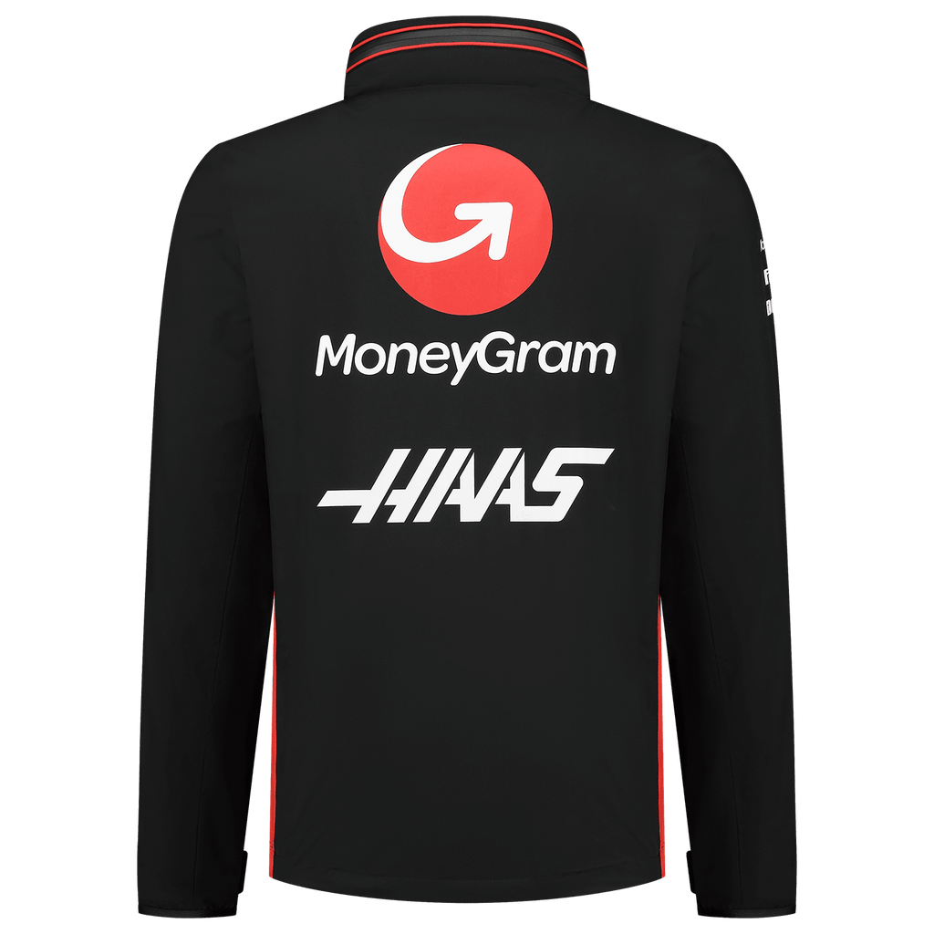 Haas Racing F1 Men's Team Lightweight Rain Jacket - Black
