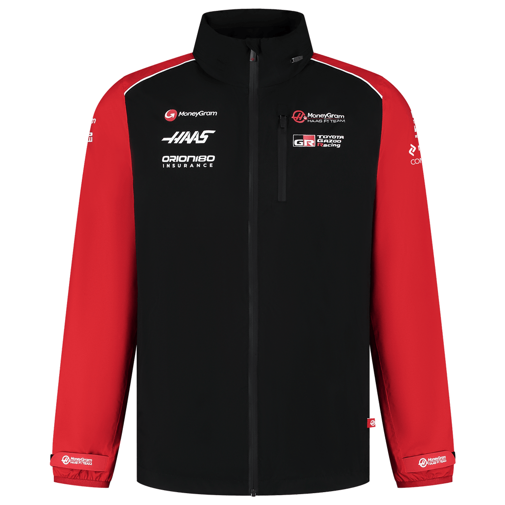 Haas Racing F1 2025 Team Rain Jacket - Black