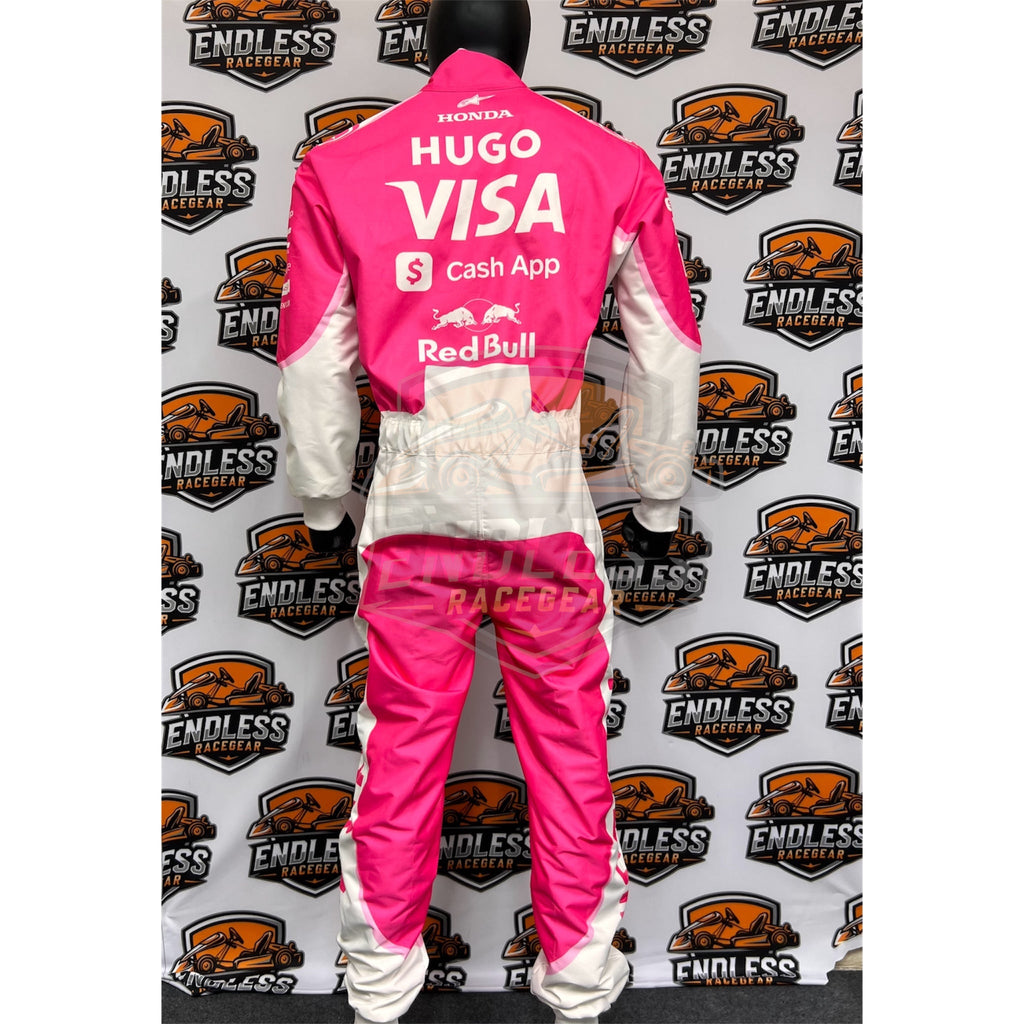 2025 Racing Bulls F1 Miami GP Replica Race Suit – Pink and White Edition Endless Racegear