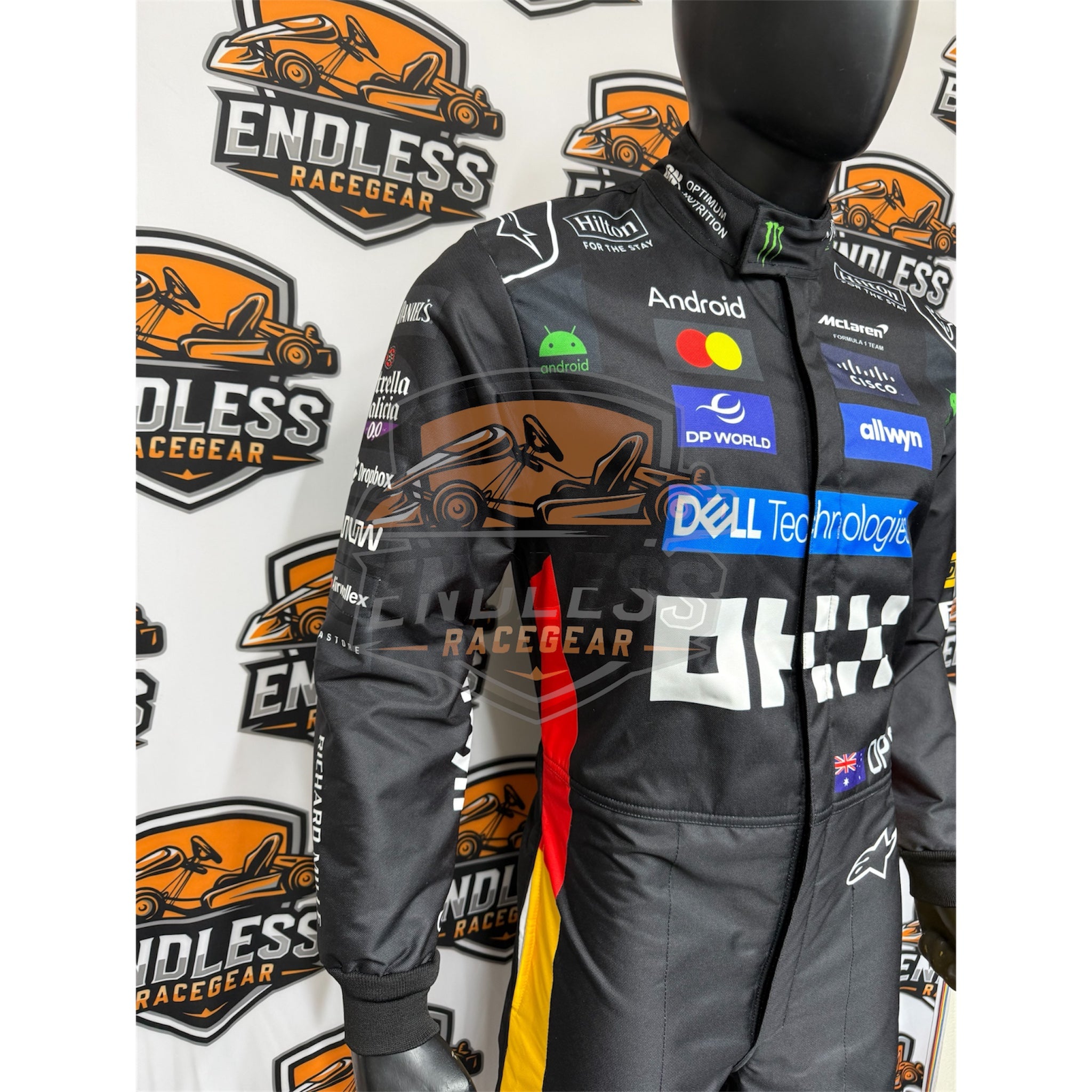 2025 McLaren Sliver Stone F1 Racing Team Suit | Sliverstone British GP Endless Racewear