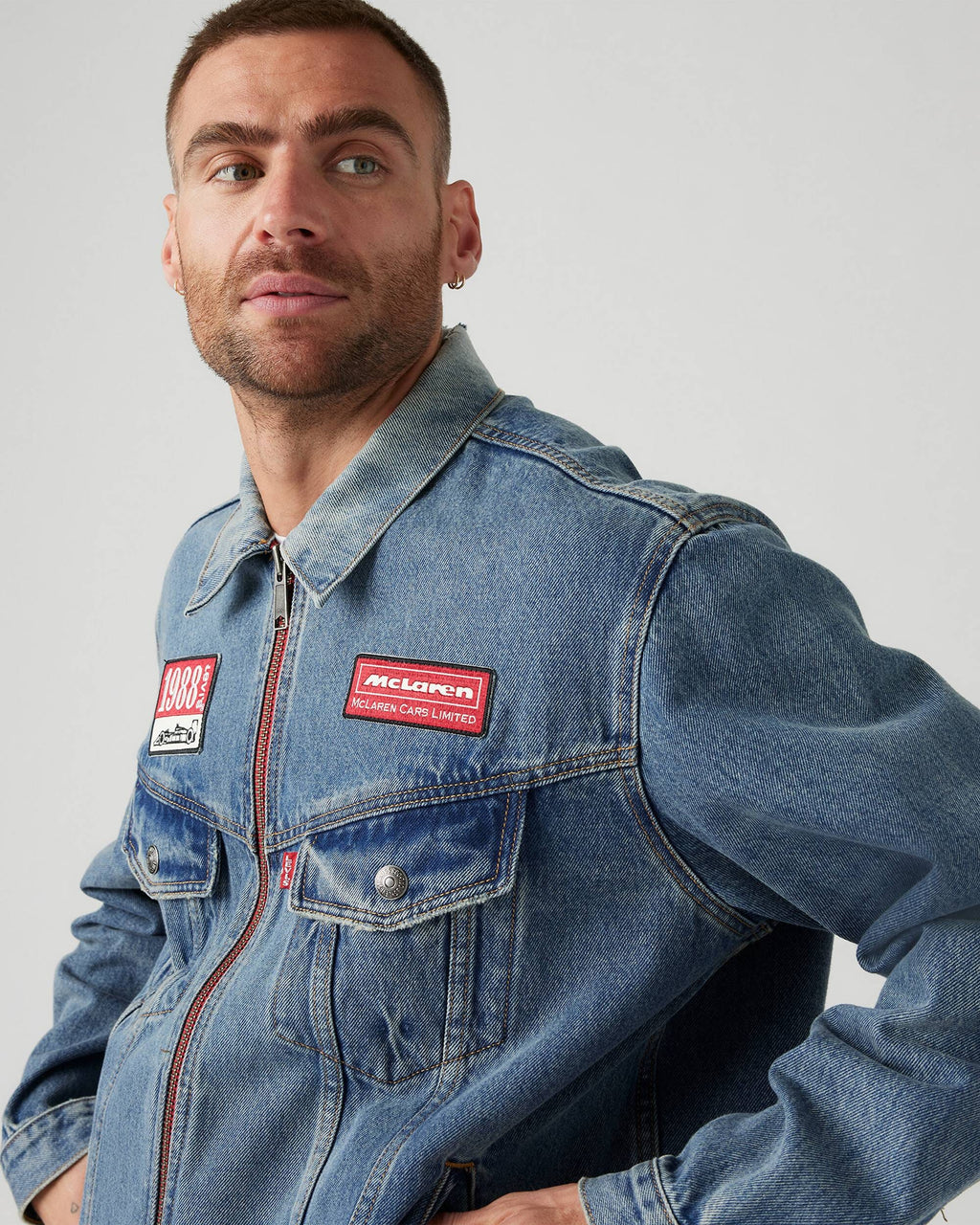 McLaren F1 x Levis Heritage Trucker Jacket - Medium Indigo