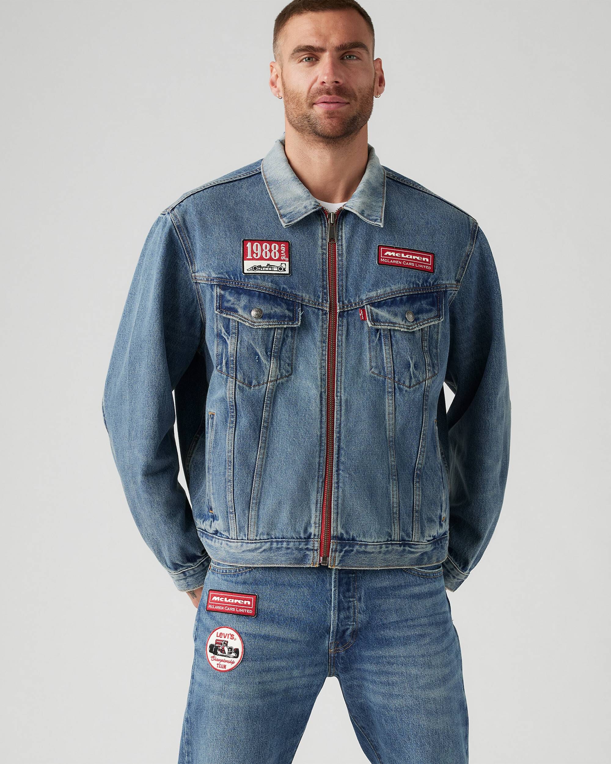 McLaren F1 x Levis Heritage Trucker Jacket - Medium Indigo