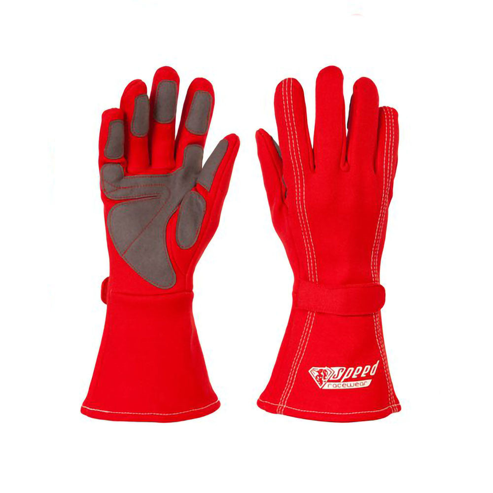 Auckland G-1 Red Go Kart Racing Gloves Endless Racewear