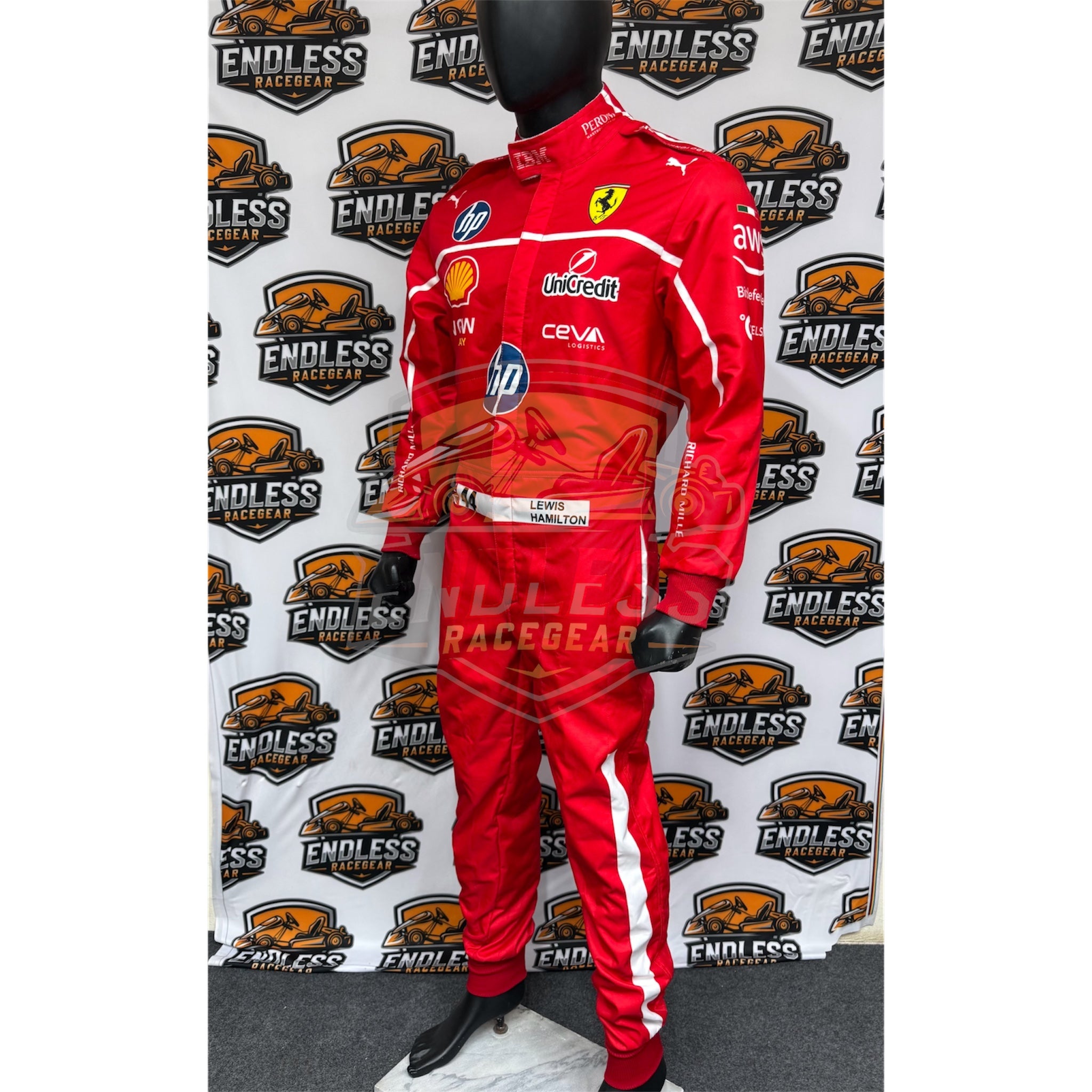 2025 Charles Leclerc Scuderia Ferrari HP F1 Replica Race Suit Endless Racewear