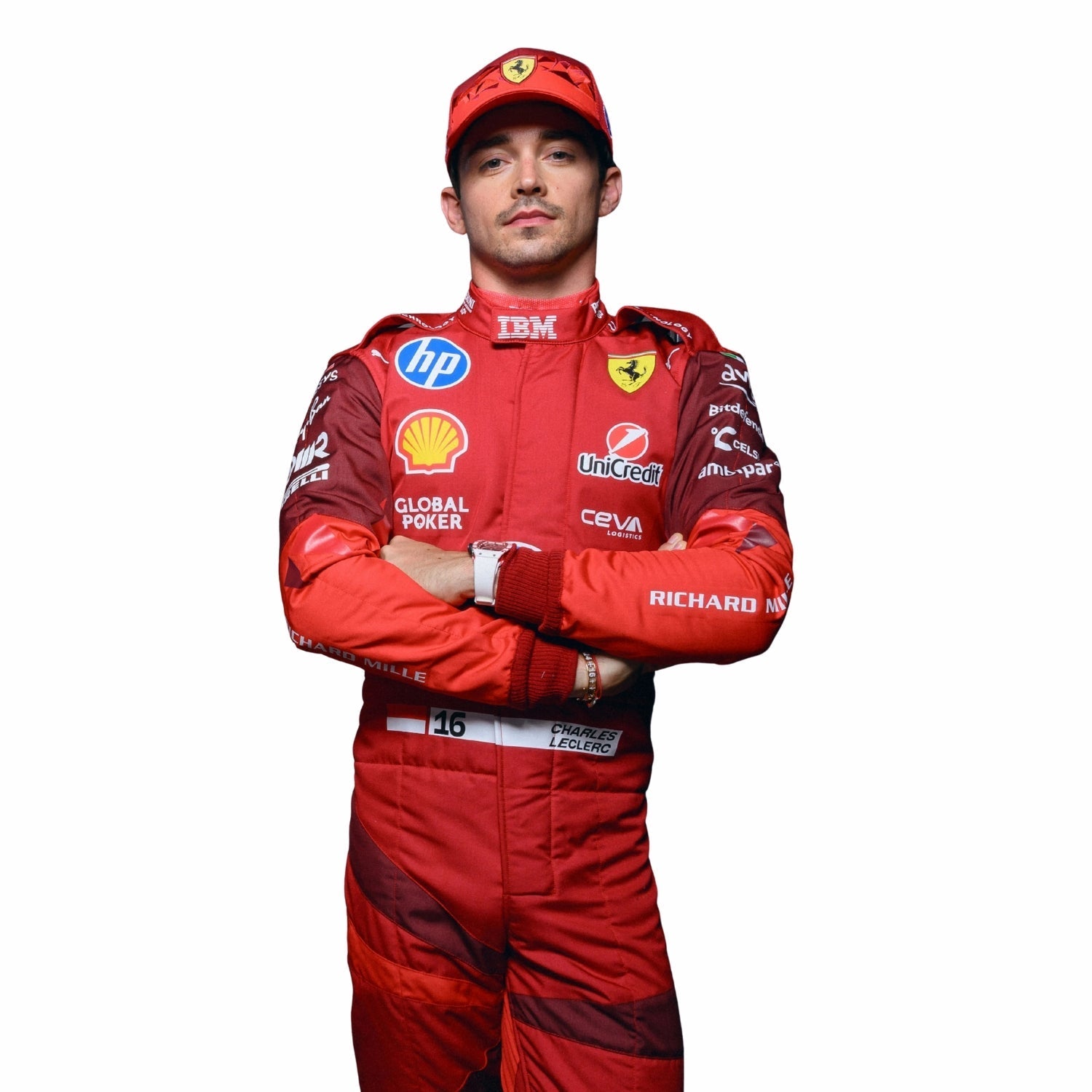 2025 F1 Racing Costume Worn by Charles Leclerc & Lewis Hamilton - Las Vegas GP Endless Racewear