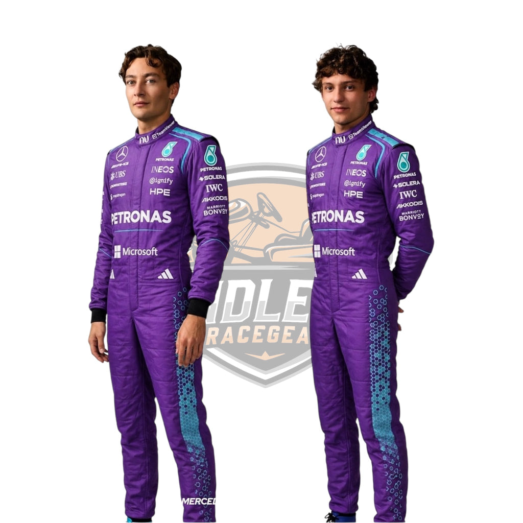 2026 Mercedes Miami GP Neon nights Replica Race Suit | AMG F1 Team Gear Endless Racewear