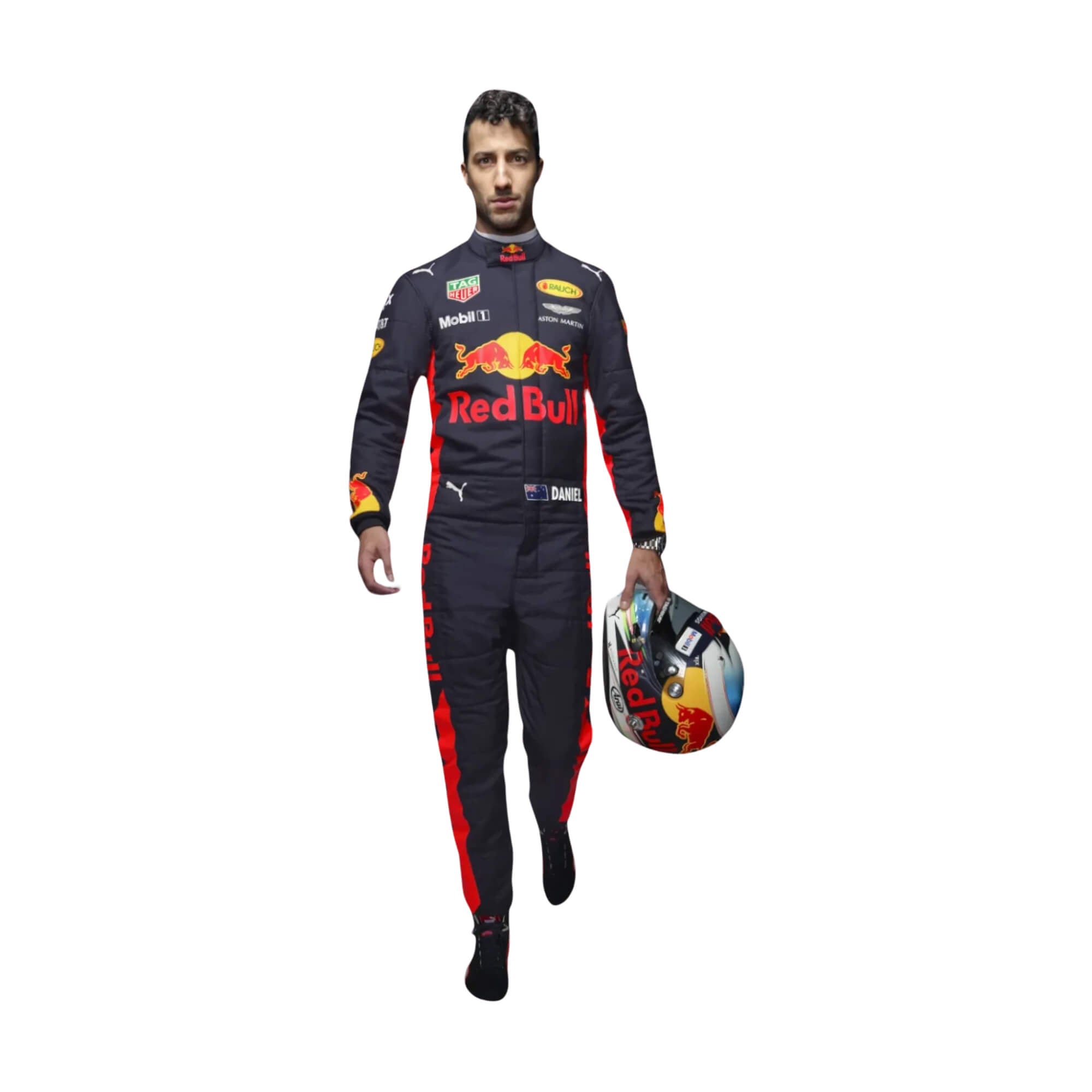 Daniel Ricciardo 2018 F1 Racing Suit Team Redbull Racing Tag Heuer RevEx Gear