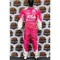 2025 Racing Bulls F1 Miami GP Replica Race Suit – Pink and White Edition Endless Racegear