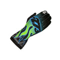 FLAME Black Cyan Fluo Green Yellow Gloves Endless Racewear
