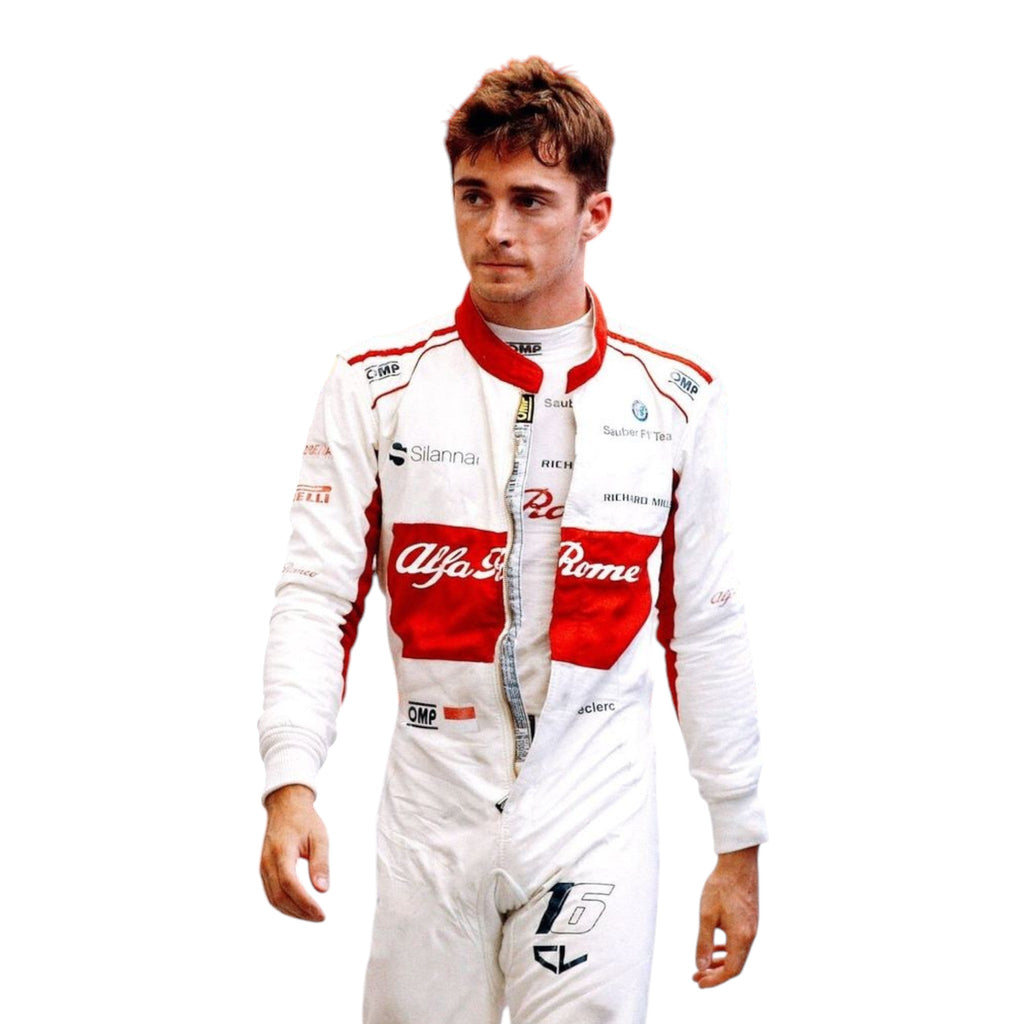 2018 Charles Leclerc Alfa Romeo Sauber Formula One Suit Ex Race Gear