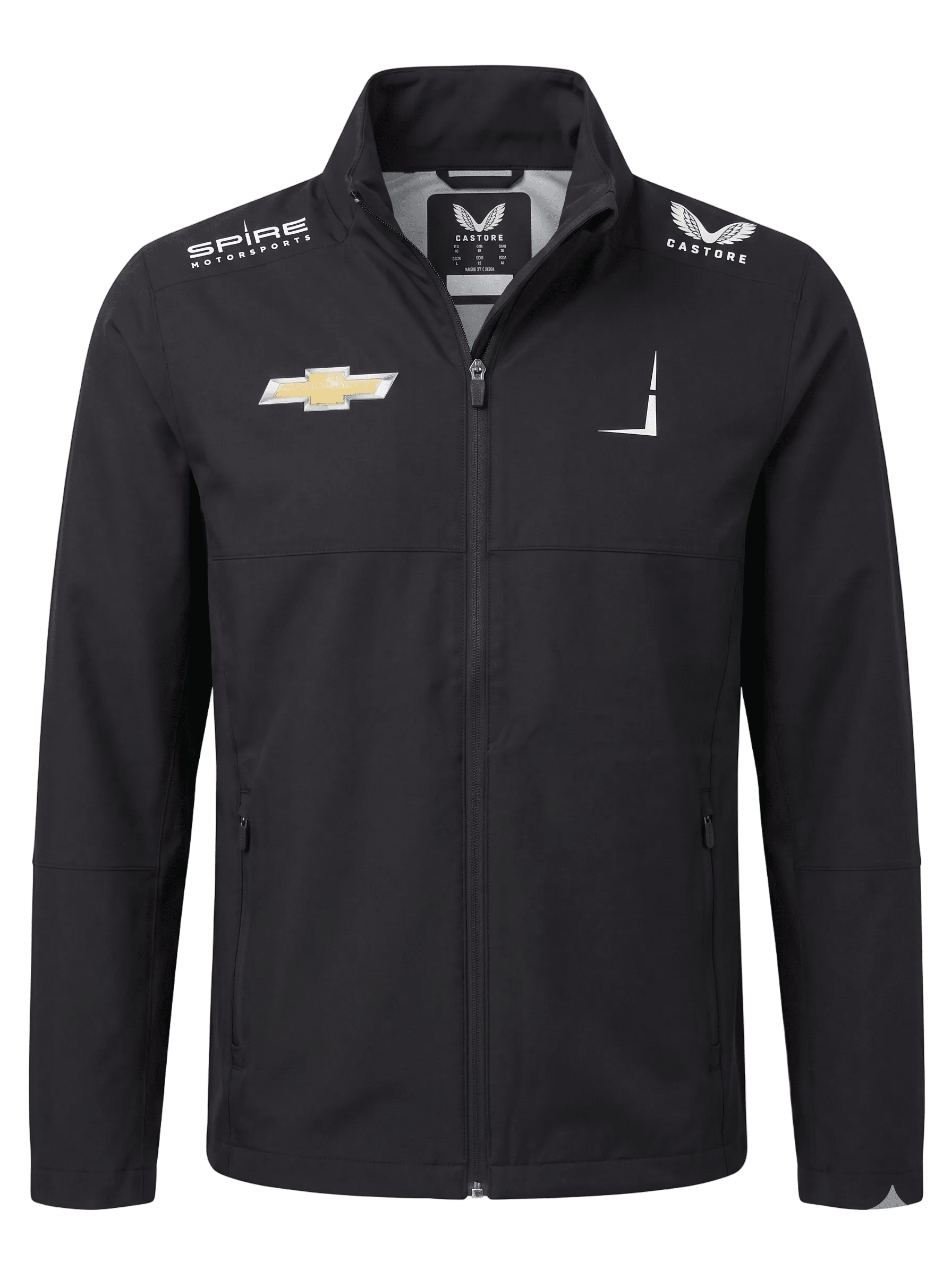 Nascar Spire Motorsport Men's Team Rain Jacket - Caviar Black