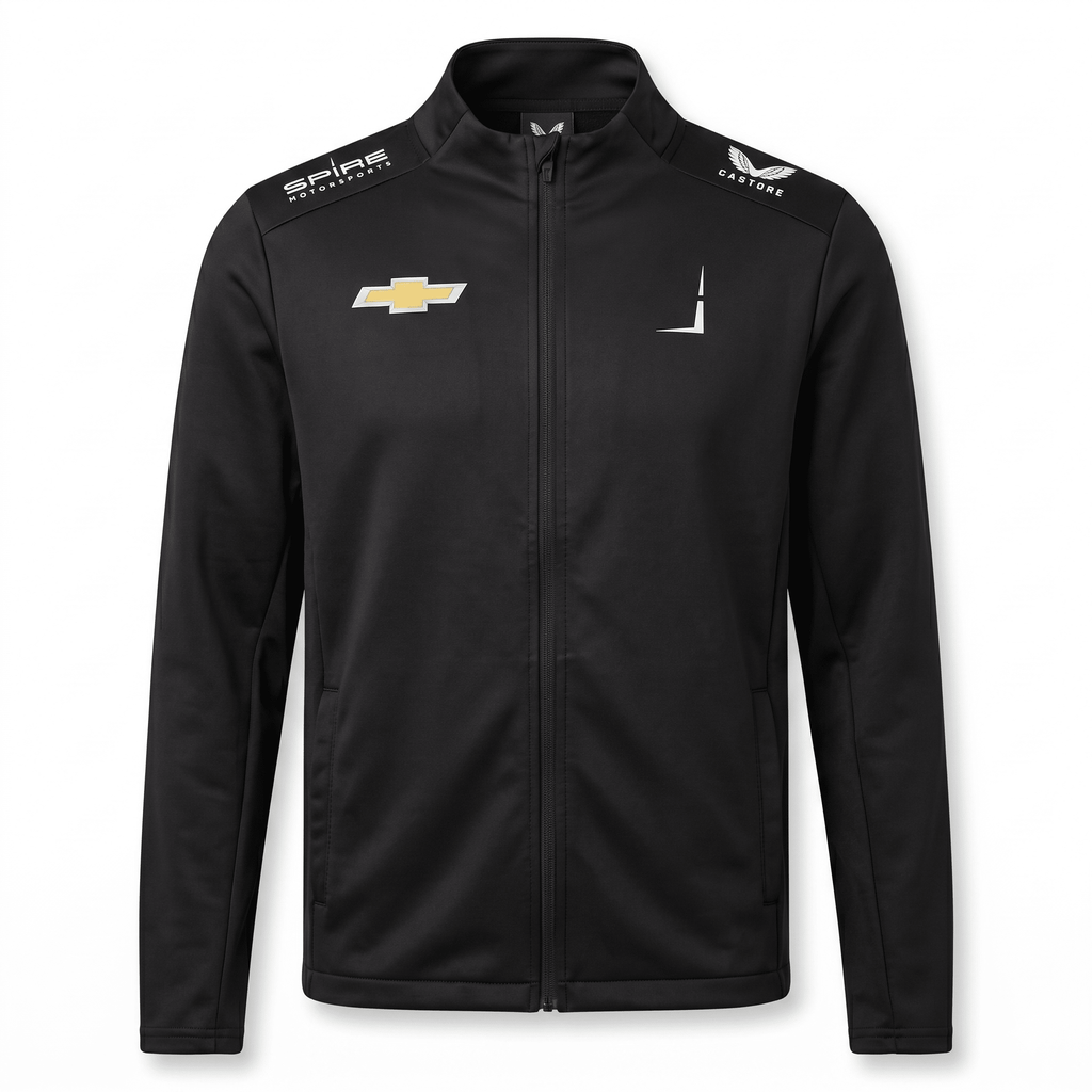 Nascar Spire Motorsport Men's Team Softshell Jacket - Caviar Black