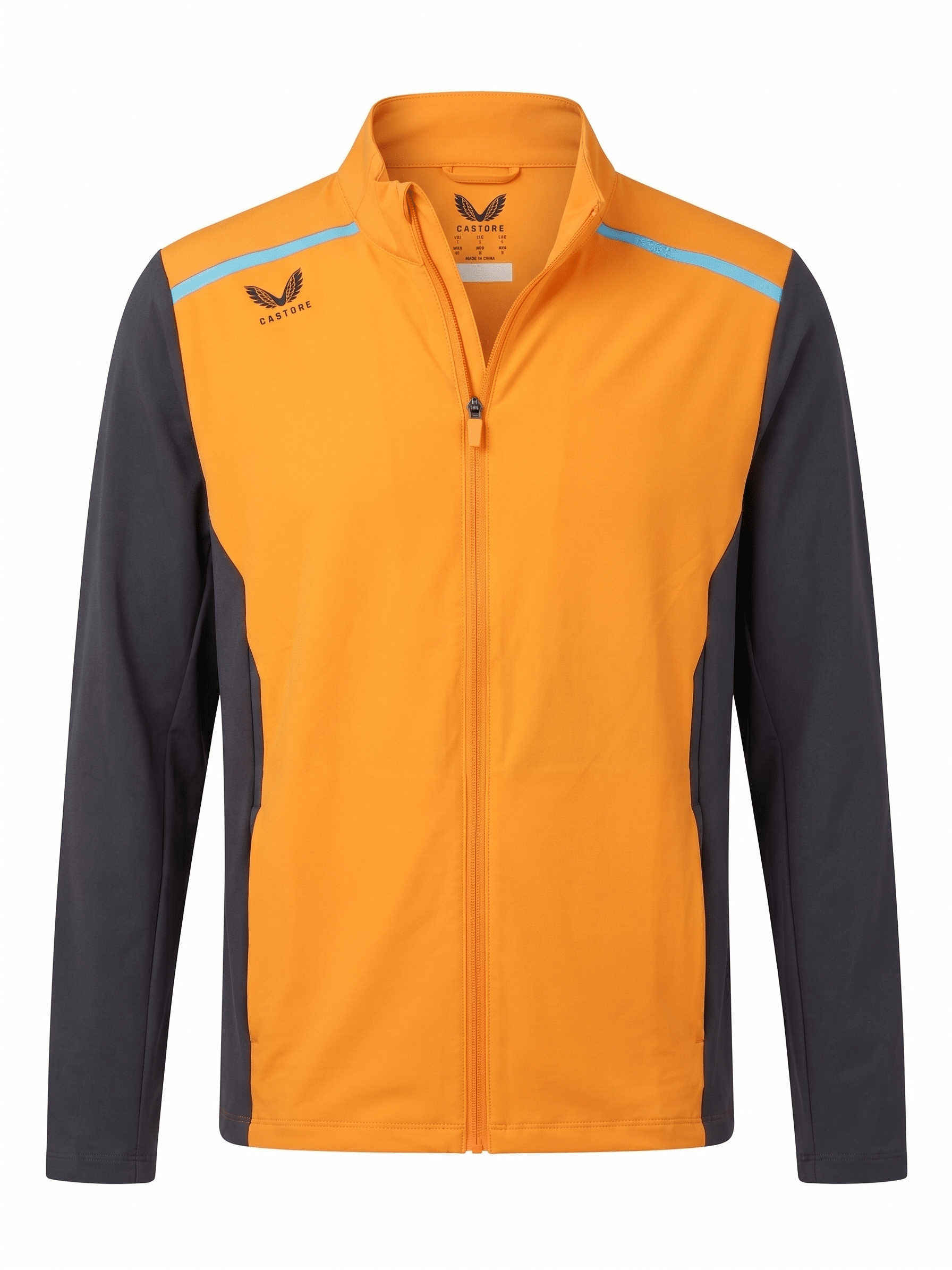 Castore Men's Full Zip Midlayer Jacket- Phantom/Autumn Glory
