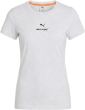 McLaren F1 Women's Core Essentials T-Shirt - Puma Black/White Glow Heather T-shirts McLaren XS White 