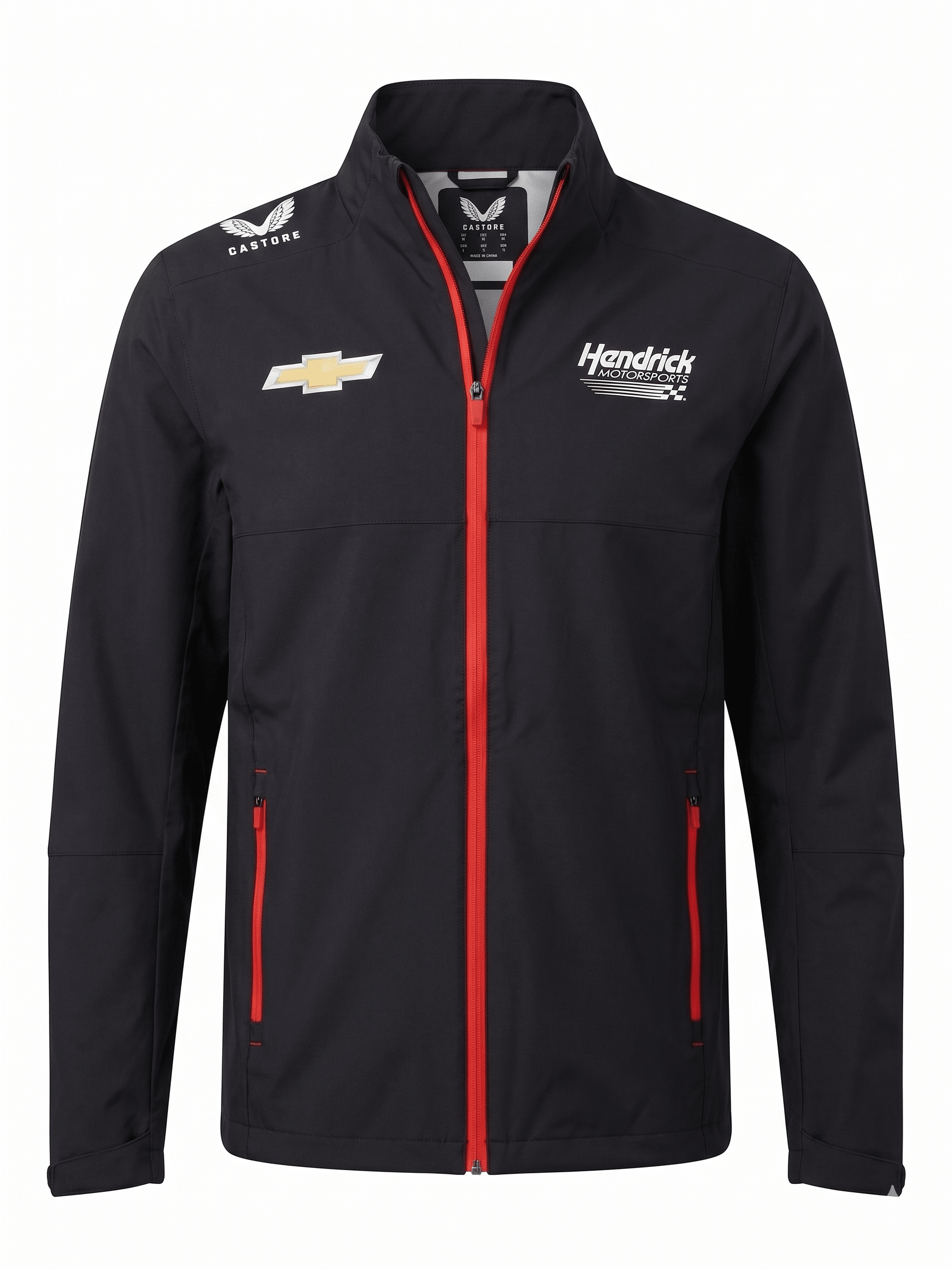 Nascar Hendrick Motorsport Team Rain Jacket - Caviar Black