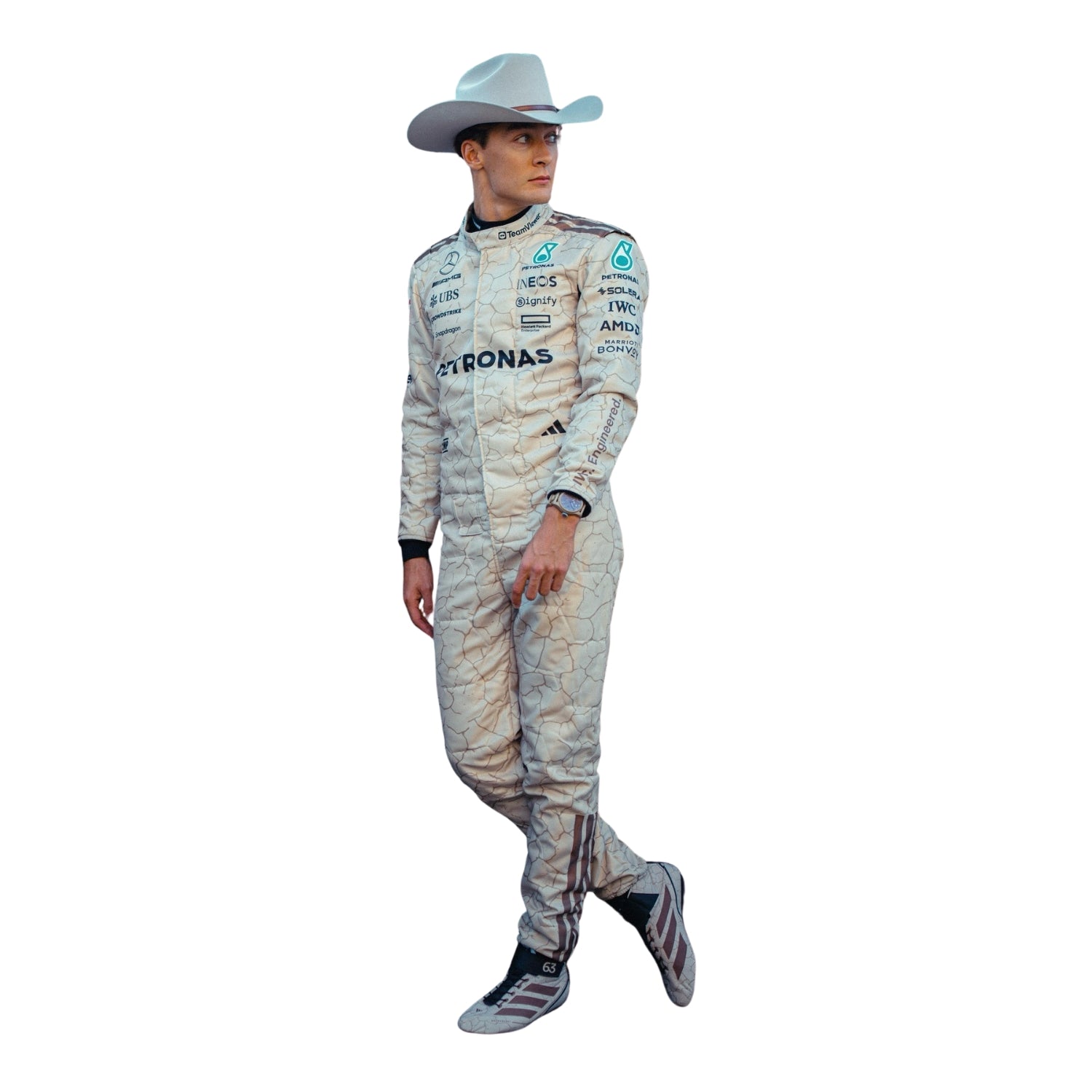 2025 F1 Racing Costume Worn by George Russell & Andrea Kimi Antonelli - USA Austin GP Endless Racewear