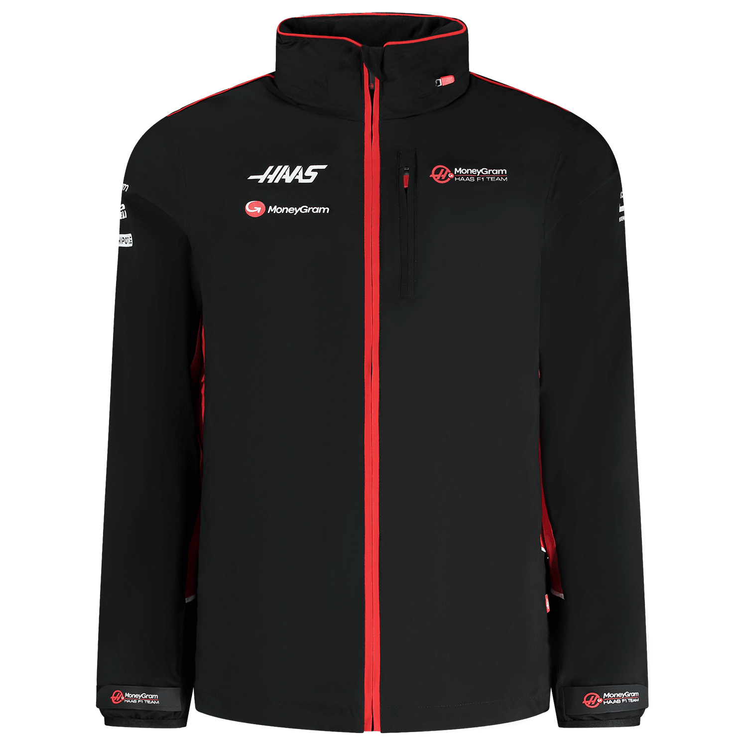 Haas Racing F1 2024 Team Lightweight Rain Jacket - Black
