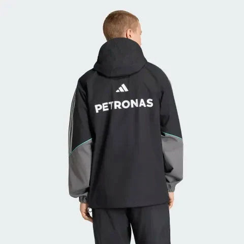 Mercedes - AMG Petronas Formula One Men's Mechanics Rain Jacket - Black