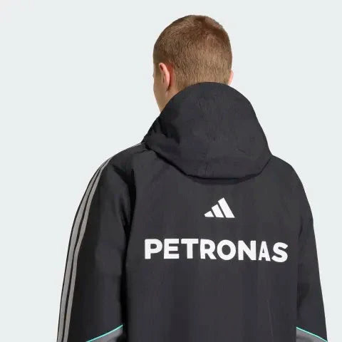 Mercedes - AMG Petronas Formula One Men's Mechanics Rain Jacket - Black