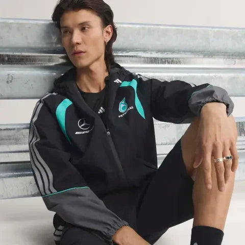 Mercedes - AMG Petronas Formula One Men's Mechanics Rain Jacket - Black
