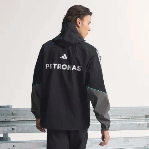 Mercedes - AMG Petronas Formula One Men's Mechanics Rain Jacket - Black