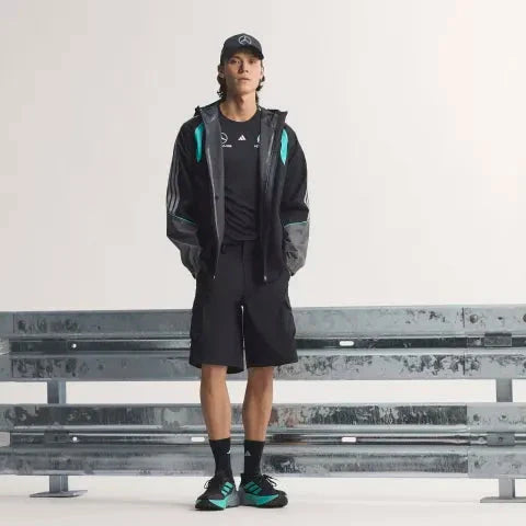 Mercedes - AMG Petronas Formula One Men's Mechanics Rain Jacket - Black