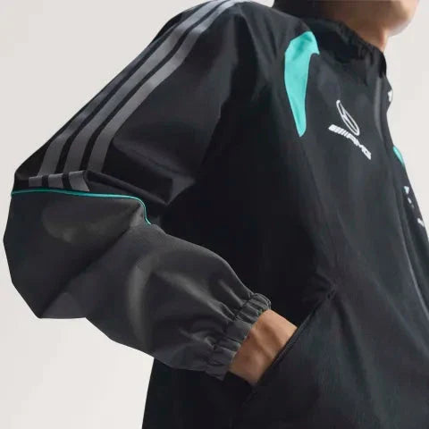 Mercedes - AMG Petronas Formula One Men's Mechanics Rain Jacket - Black