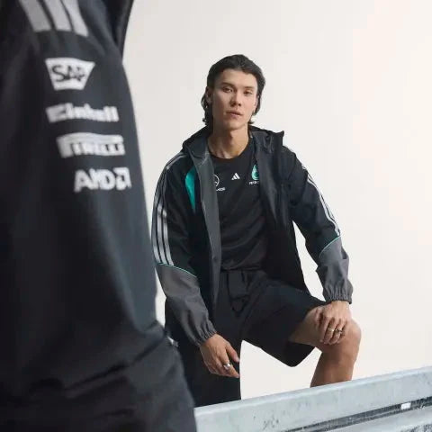 Mercedes - AMG Petronas Formula One Men's Mechanics Rain Jacket - Black