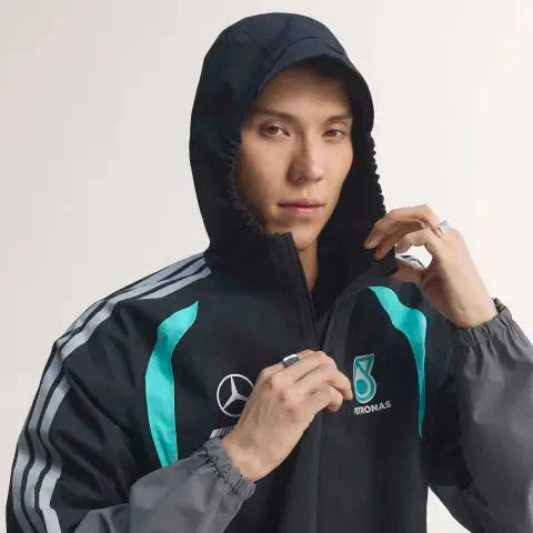 Mercedes - AMG Petronas Formula One Men's Mechanics Rain Jacket - Black