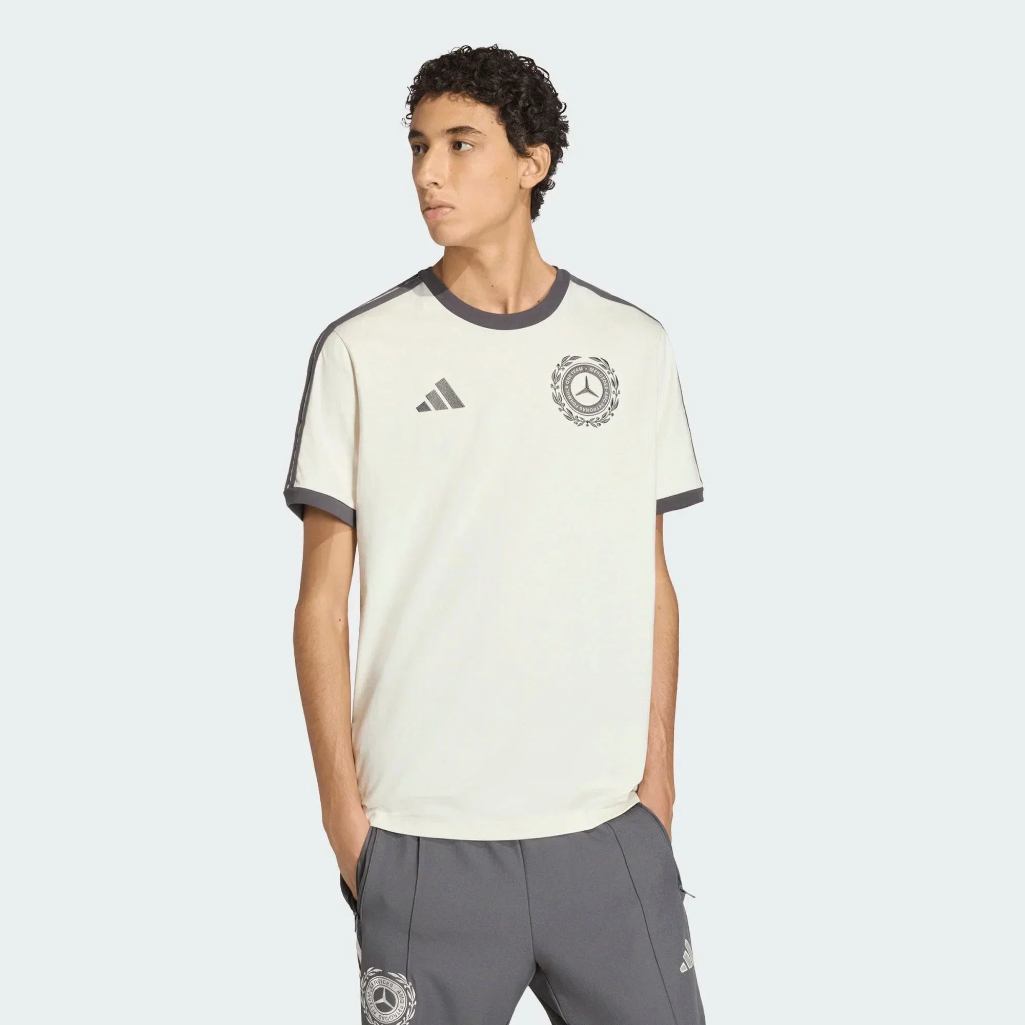 Mercedes - AMG Petronas Formula One Men's Silver Arrows T-Shirt - Off White Mercedes AMG Petronas