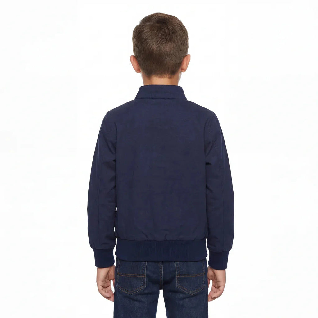 GrandPrix Originals Kids Gulf Roadmaster Bomber Jacket - Youth Navy
