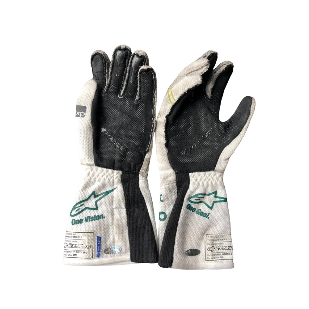 Lance Stroll 2023 Baku Worn F1 Racing Gloves Endless Racewear