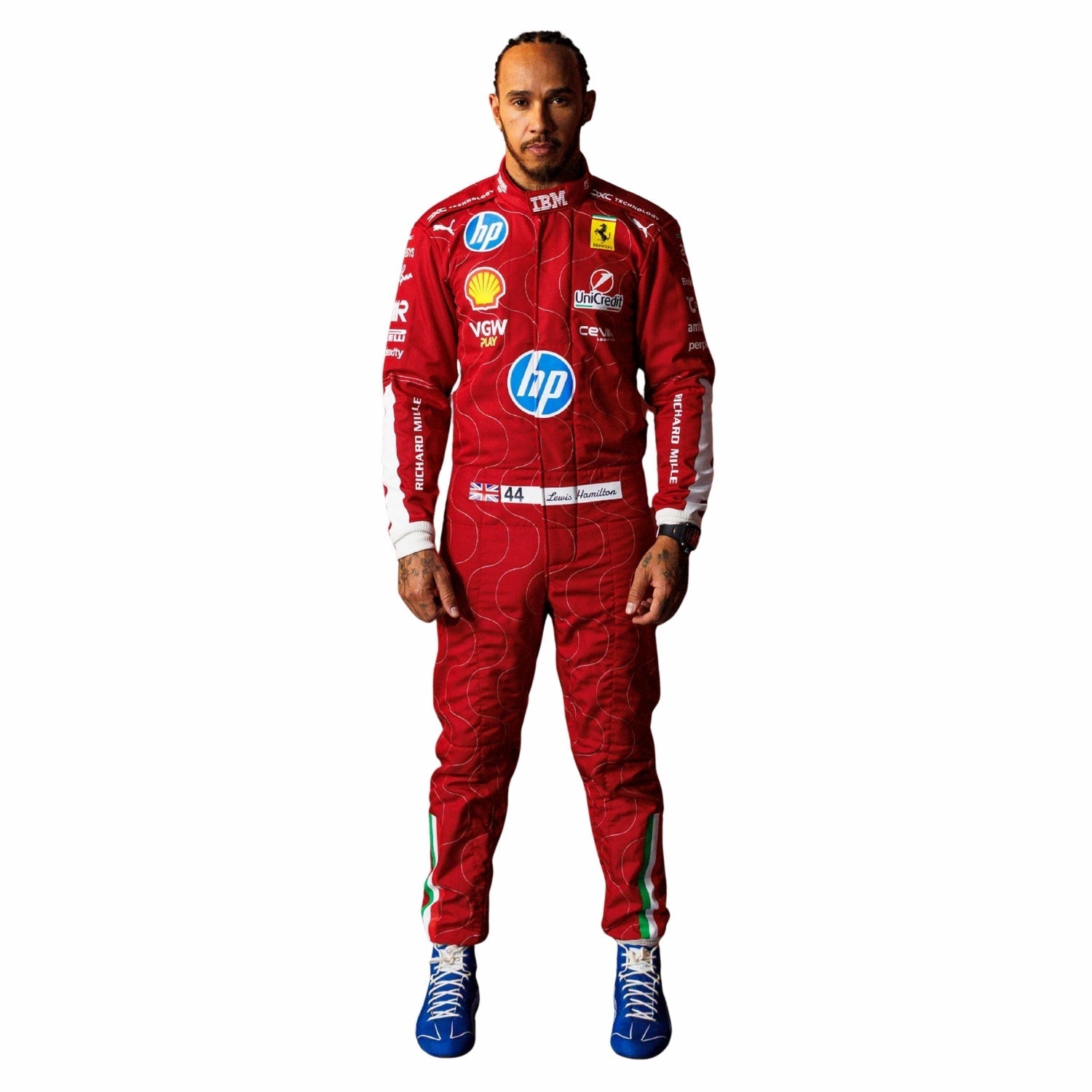 2025 F1 Racing Costume Worn by Charles Leclerc & Lewis Hamilton - Monza GP Endless Racewear