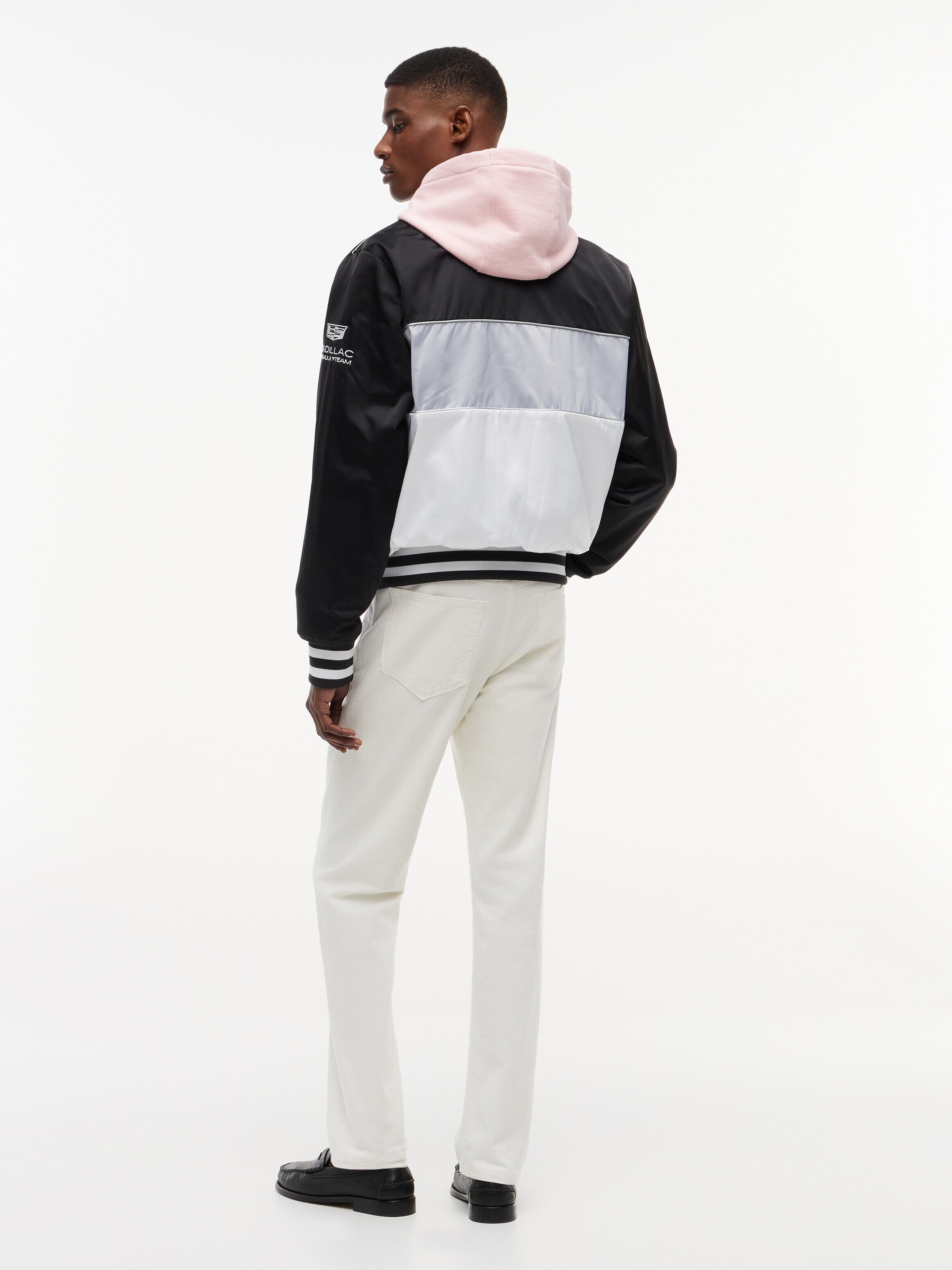 Cadillac F1 Racing Special Edition Miami GP Varsity Jacket - White/Black