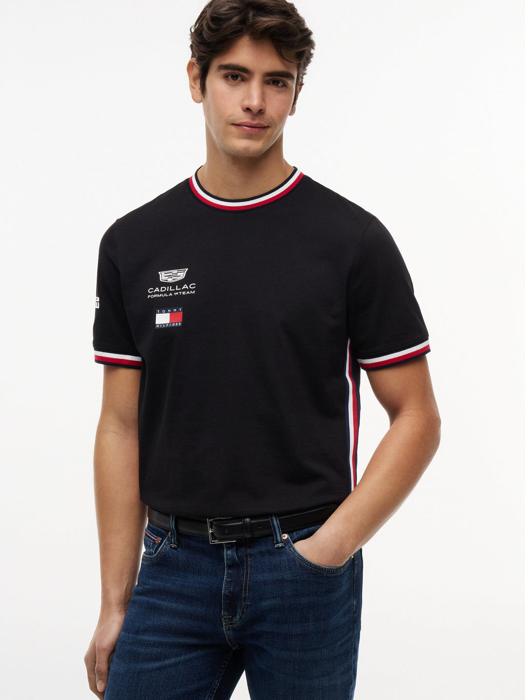 Cadillac F1 Racing 2026 Team T-Shirt - Black/White Cadillac F1