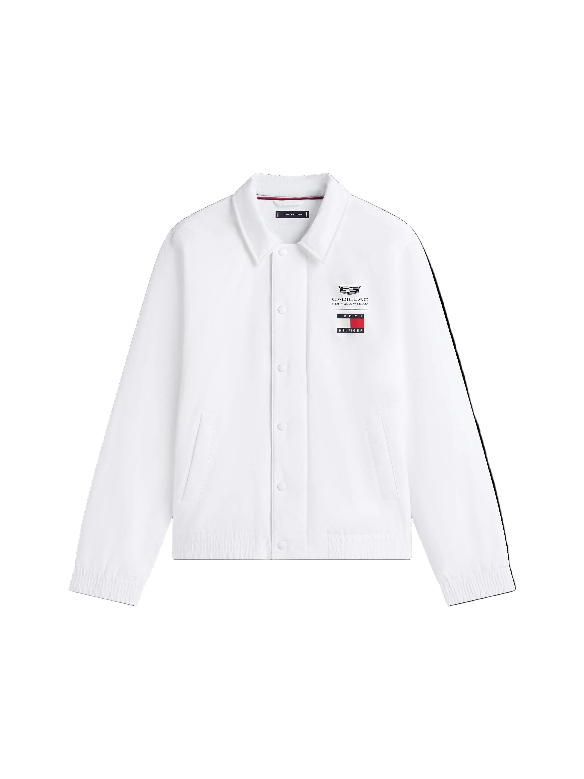 Cadillac F1 Racing Chevron Coach Jacket - White