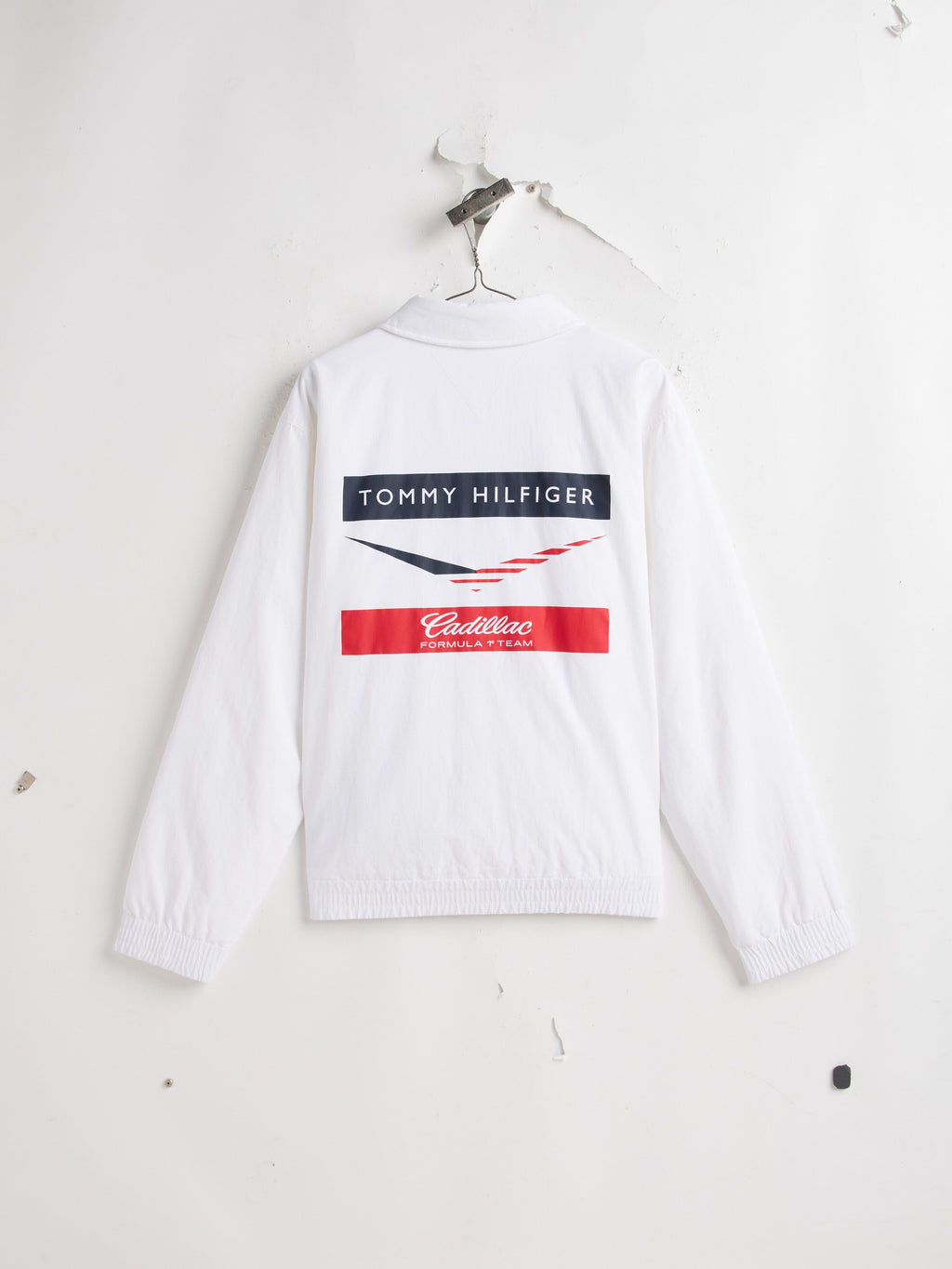 Cadillac F1 Racing Chevron Coach Jacket - White