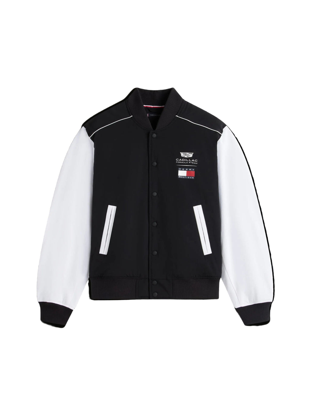 Cadillac F1 Racing Script Varsity Jacket - Black