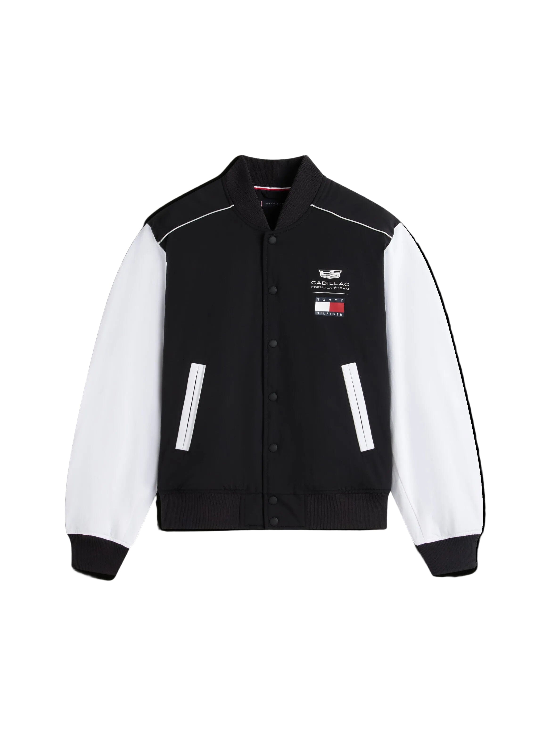 Cadillac F1 Racing Script Varsity Jacket - Black
