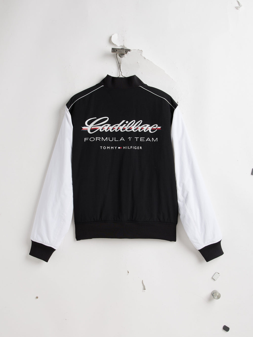 Cadillac F1 Racing Script Varsity Jacket - Black