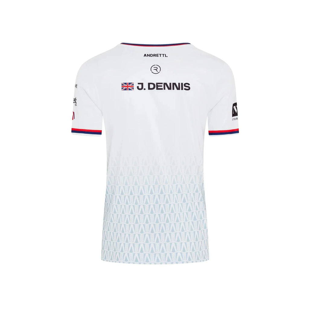 Andretti Formula E S12 x Reflo Team Jake Dennis T-Shirt - White Andretti Formula E