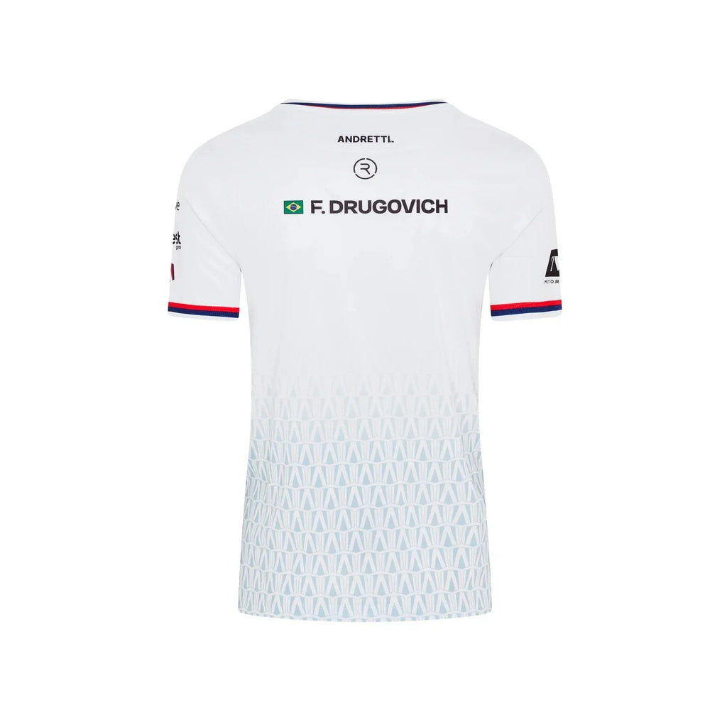 Andretti Formula E S12 x Reflo Felipe Drugovich T-Shirt - White Andretti Formula E