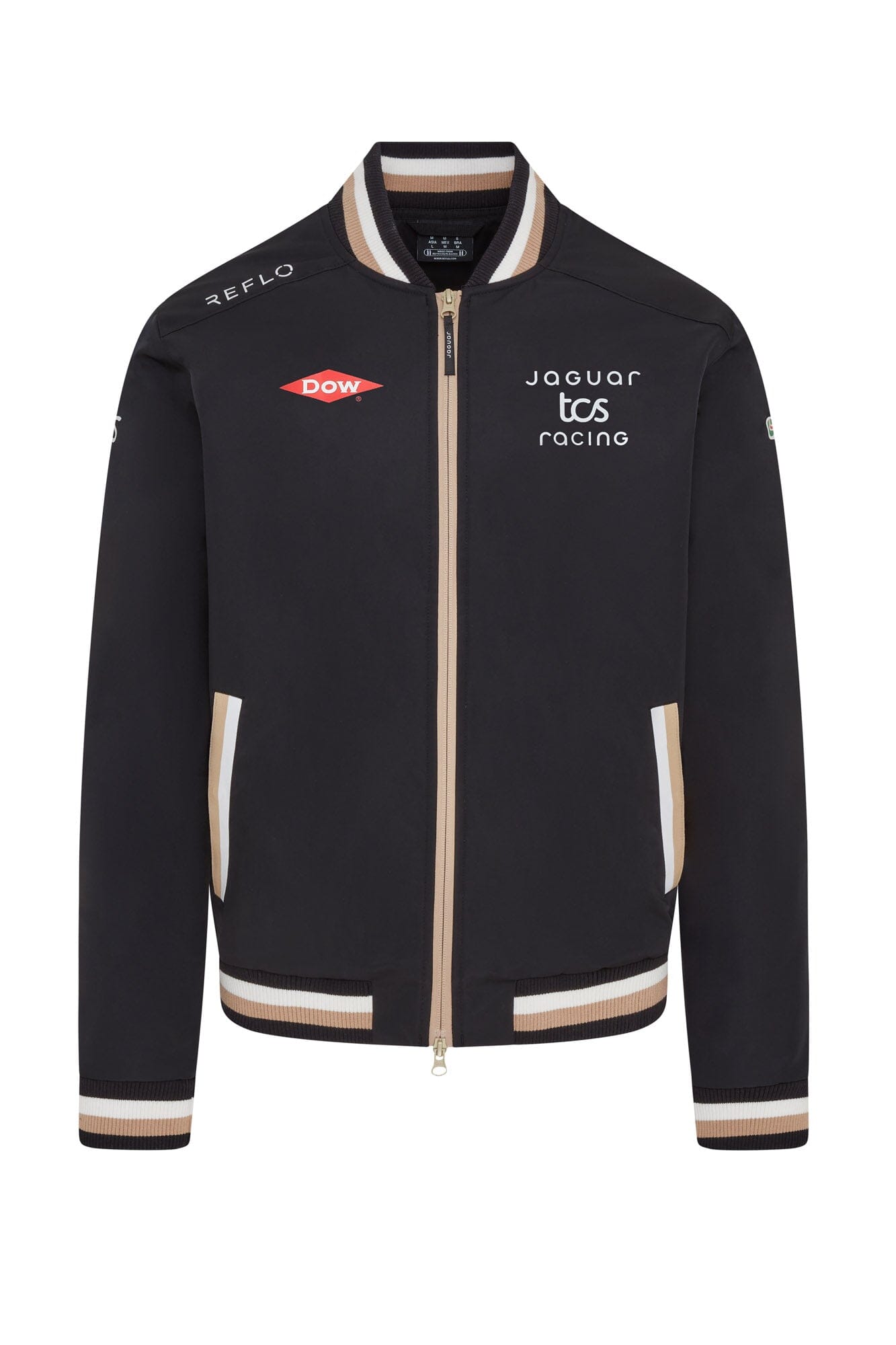 Jaguar Formula E S12 x Reflo Men's Replica Bomber Jacket - Black