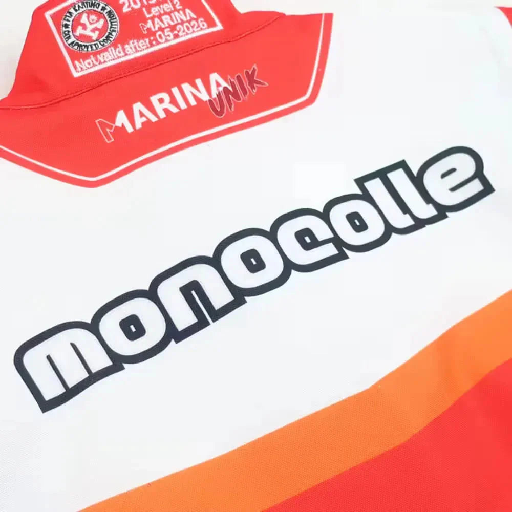 Marina Unik Red Racing Kart Suits DASH RACEGEAR