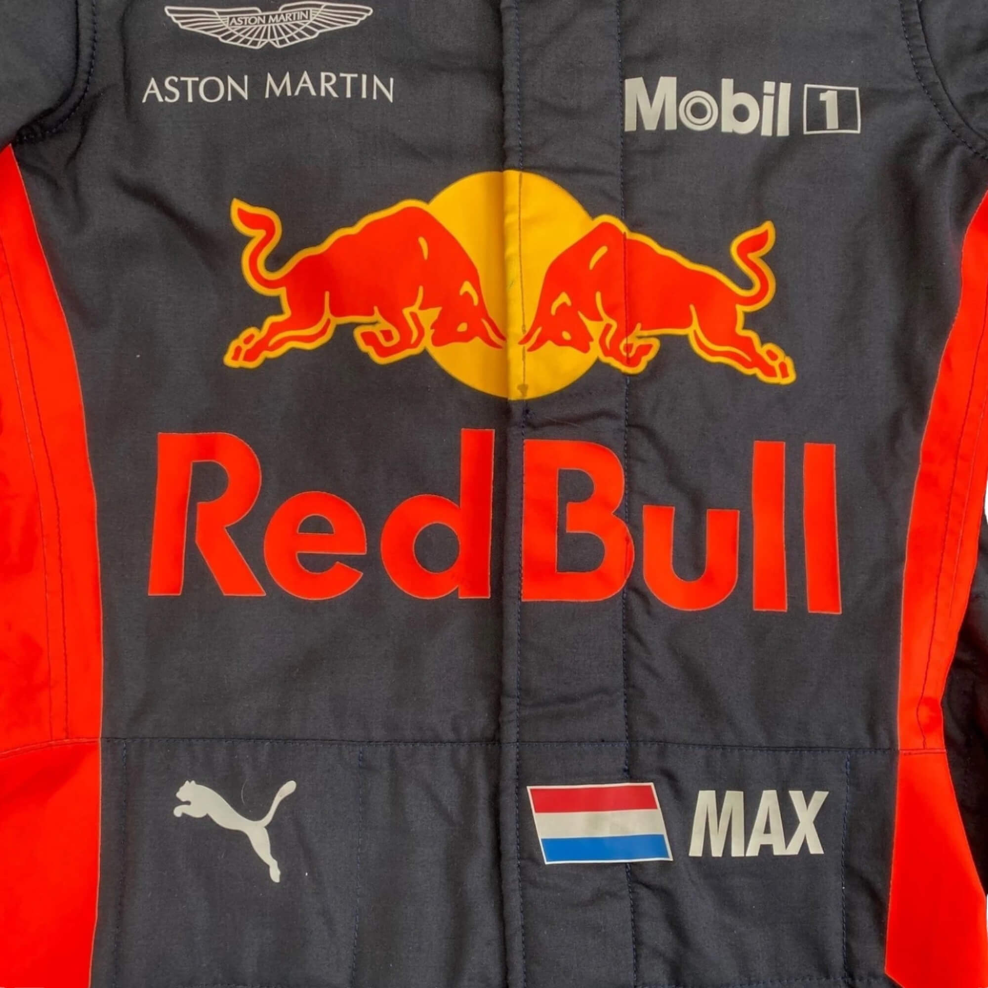 Max Verstappen 2018 F1 Racing Suit Team Red bull Racing Tag Heuer RevEx Gear