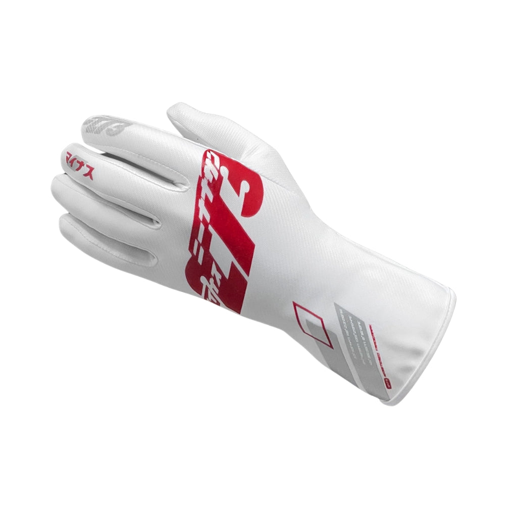 Minus 273 OSAKA White_Red_Silver Racing Gloves Endless Racewear